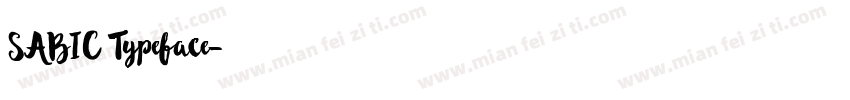 SABIC Typeface字体转换